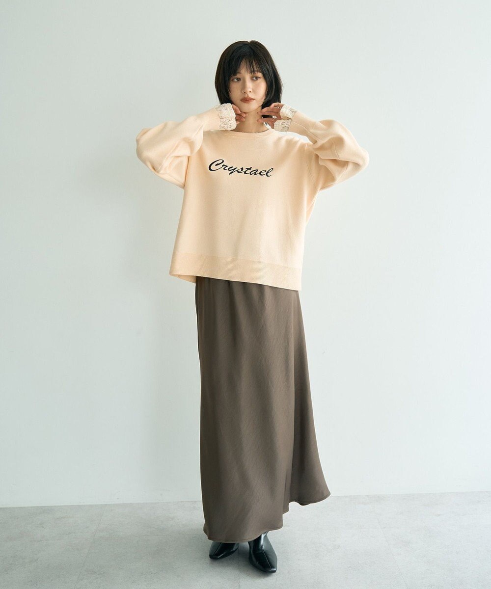 YECCA VECCA 刺繍ロゴニット 