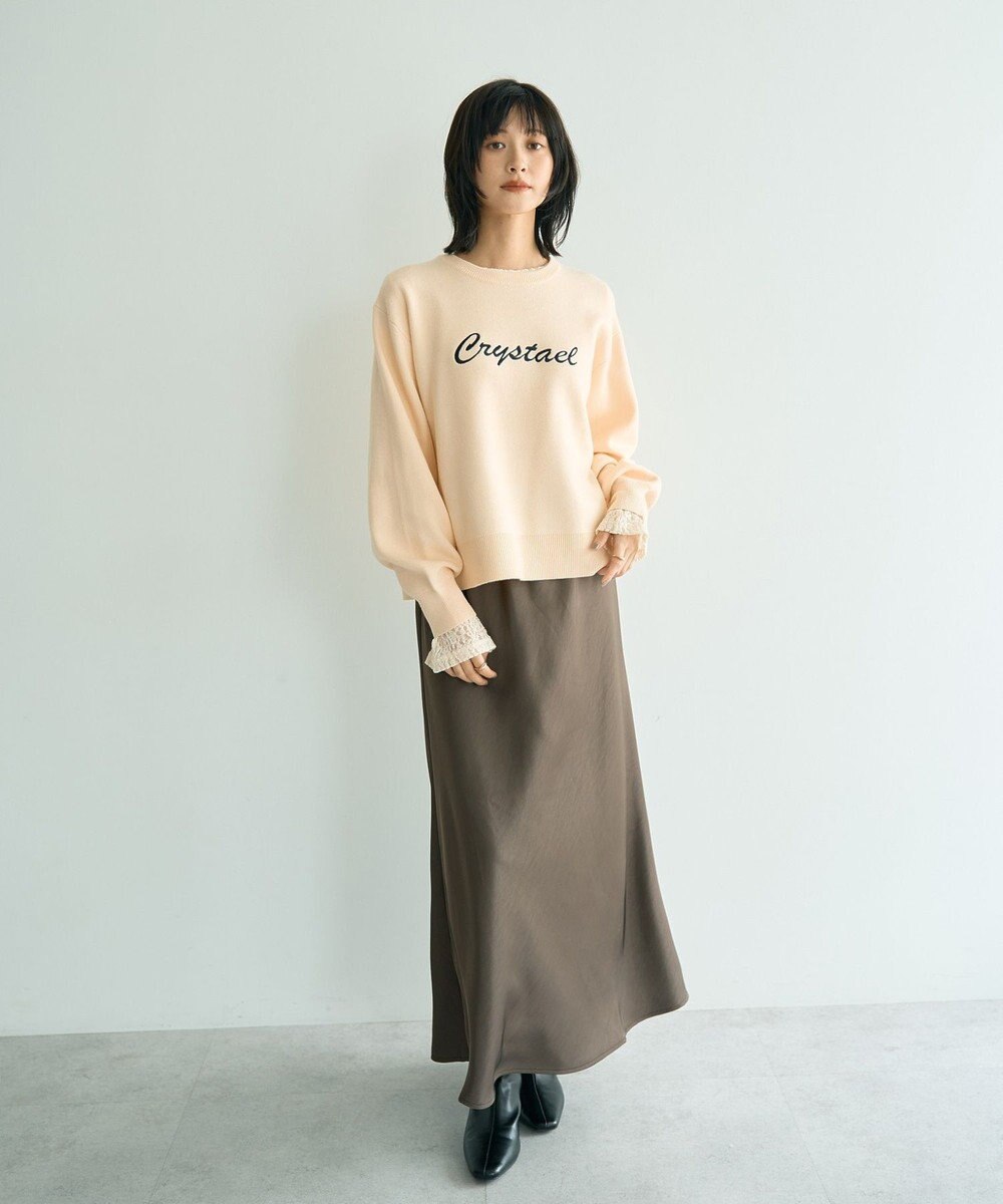 YECCA VECCA 刺繍ロゴニット 