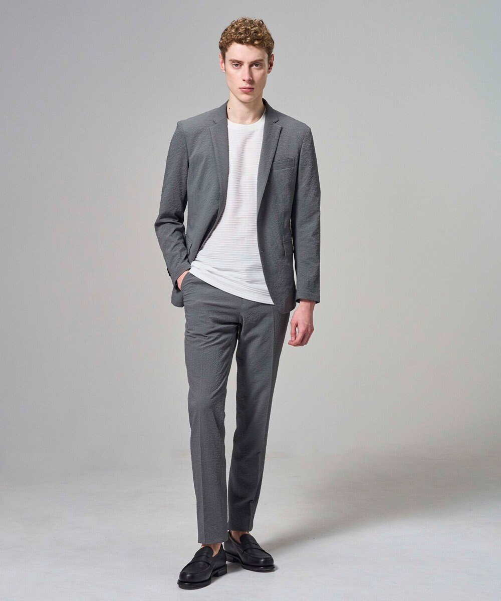 JOSEPH HOMME 【WEB・一部店舗限定】 エアーグリットサッカーストレッチ　テーパードパンツ / CITY 