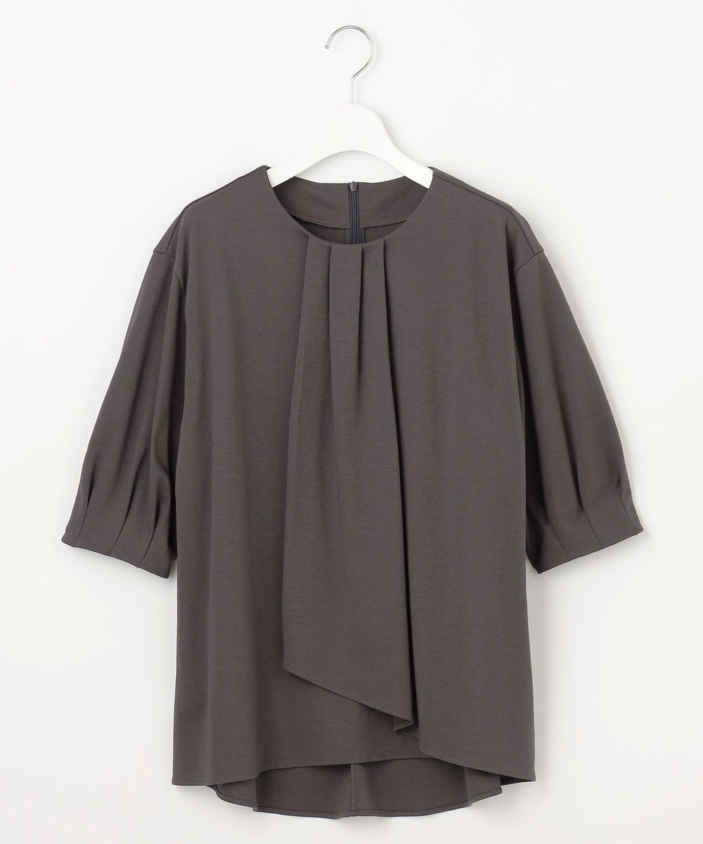 自由区 【洗える】ハイツイストポンチアシンメトリー カットソー 