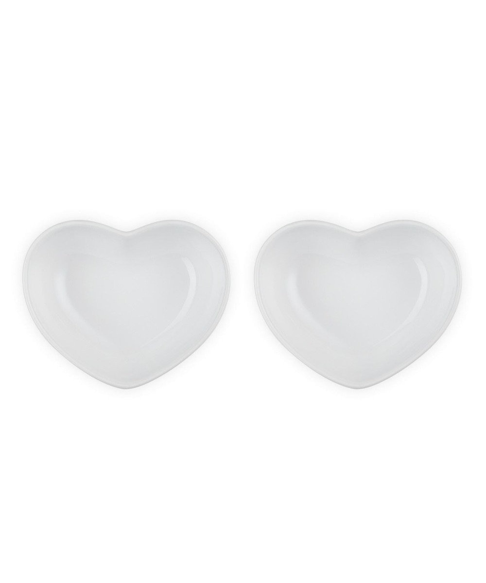 YAMATO テーブル＆キッチン 【ル・クルーゼ】ハート・ディッシュ(S)(2個入り)  ホワイトラスター 