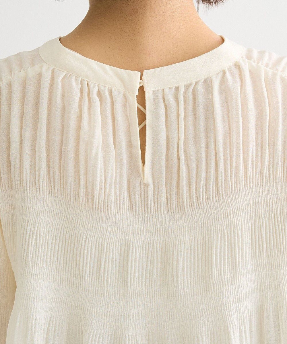 Green Parks マジョリカプリーツブラウス 