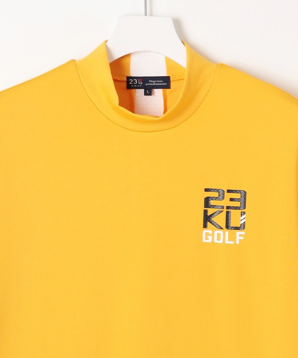 23区GOLF 【MEN】【吸水速乾・UVケア】ベア天竺 モックネックシャツ 適度な厚さで1枚で決まる 