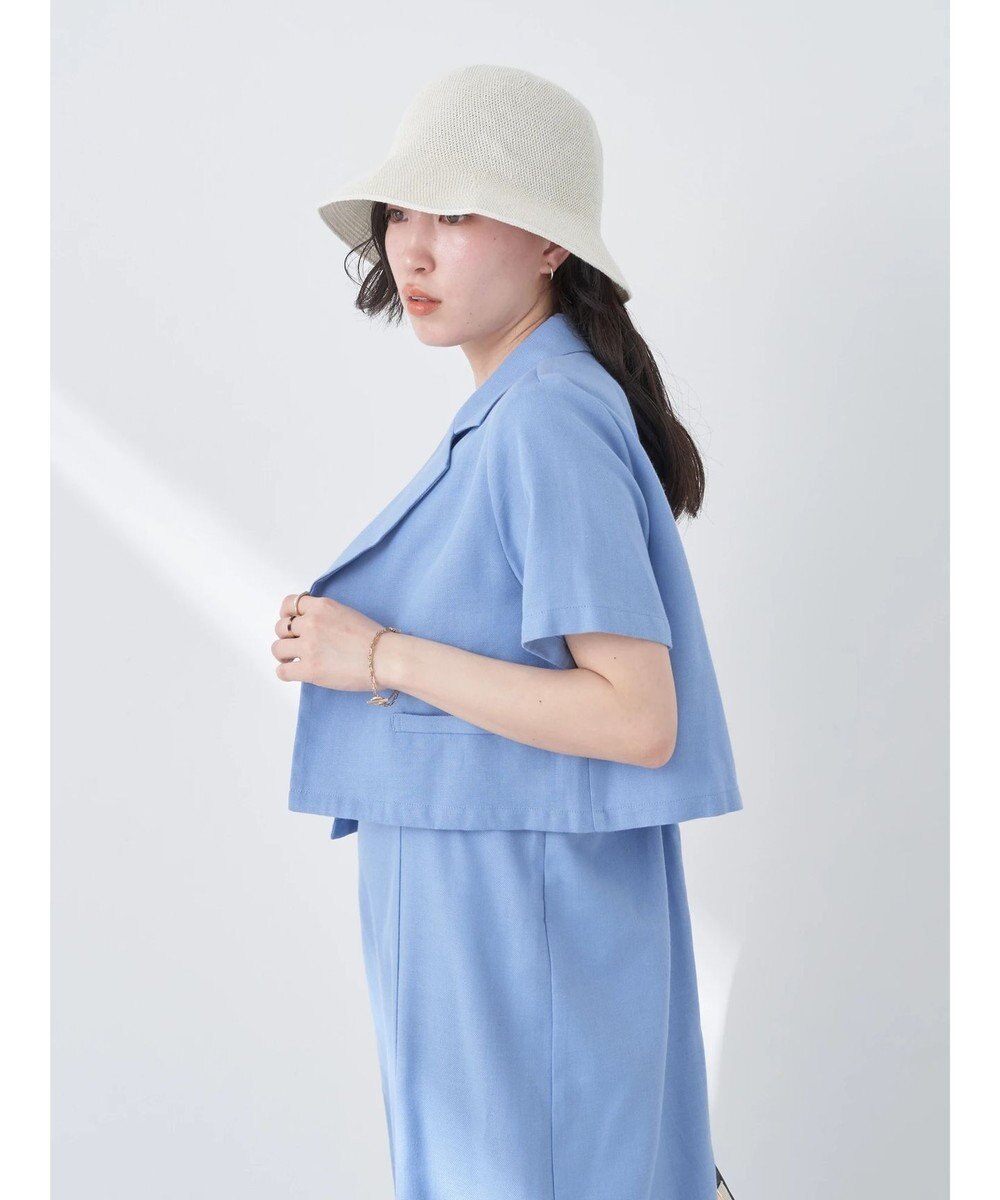 earth music&ecology リサイクルポリエステルブレンドショートシャツ 