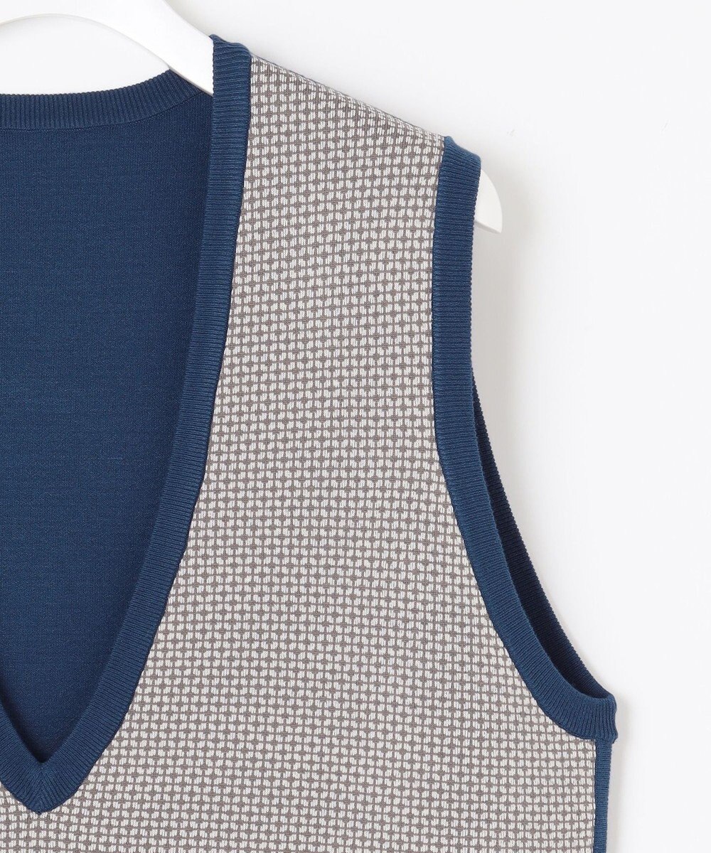 自由区 【リバーシブル・セットアップ対応・洗える】レーヨンストレッチリバーシブルニット ジャンパースカート 