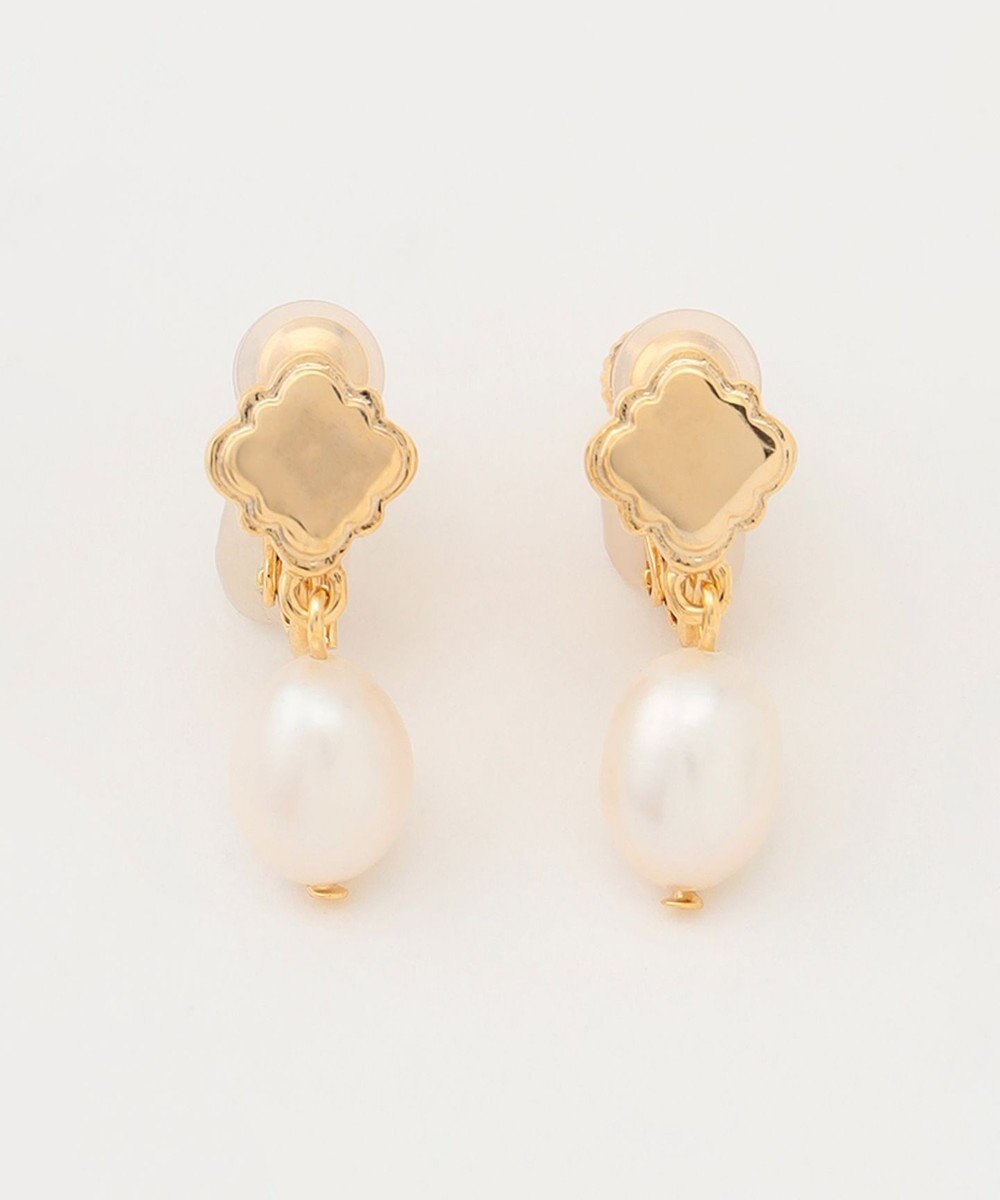 TOCCA CLOVER & PEARL EARRINGS 淡水バロックパールイヤリング 