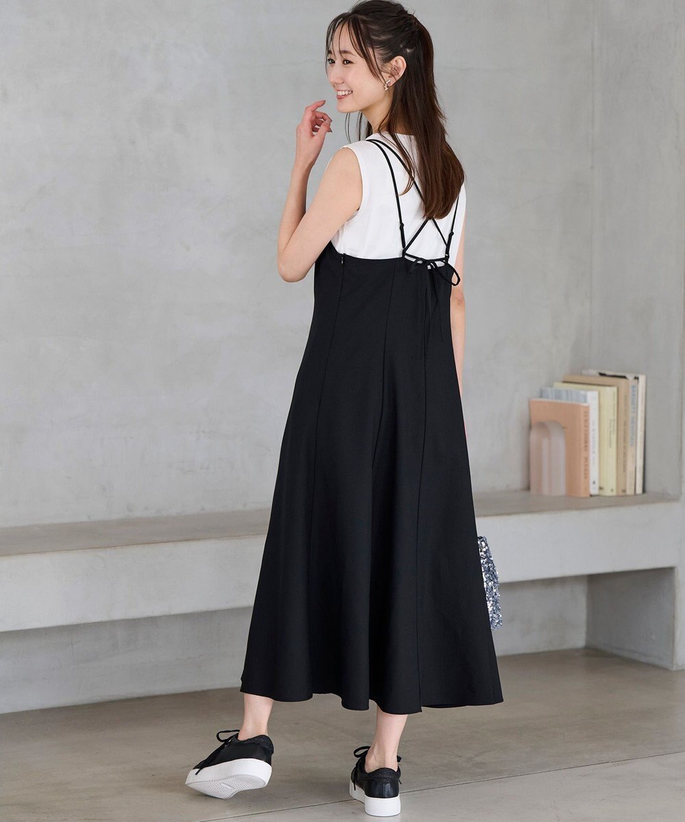 ANY SIS 【洗える】フレアキャミソール ワンピース 