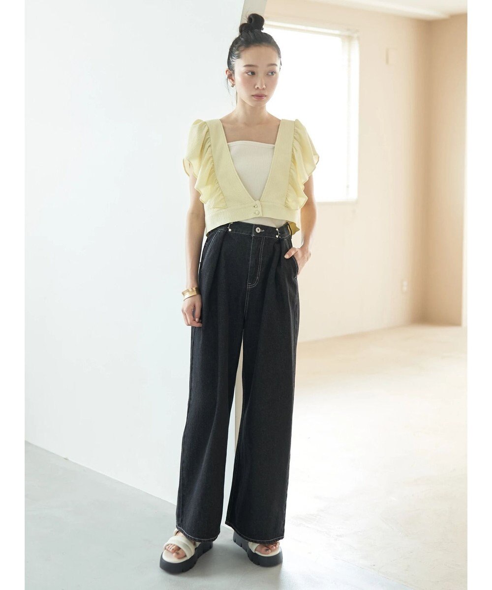 earth music&ecology タックホックデニムパンツ 