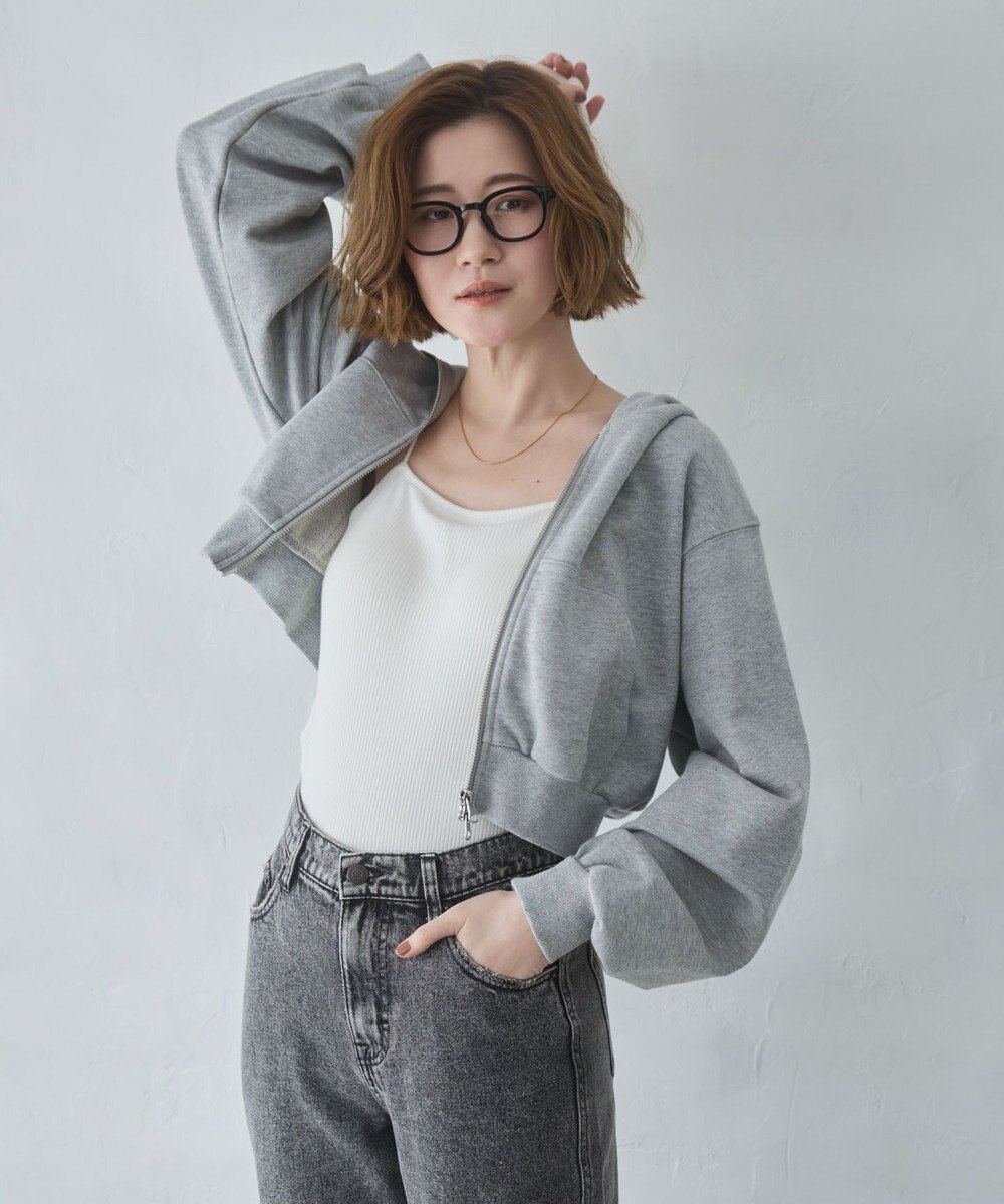 WEGO ショートZIPパーカー 