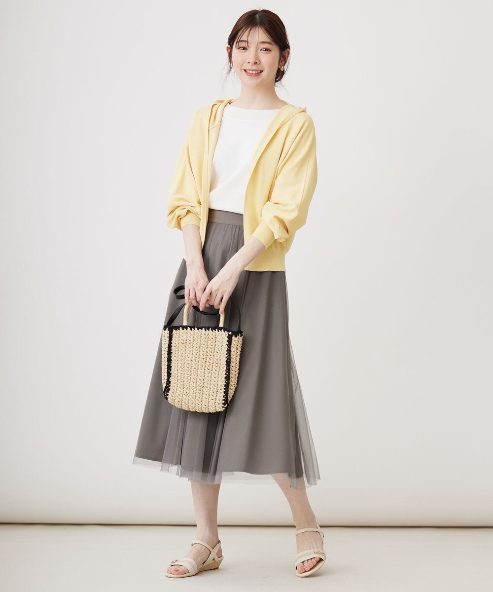 ANY SIS 【接触冷感・UVケア】ニットフーディー カーディガン 