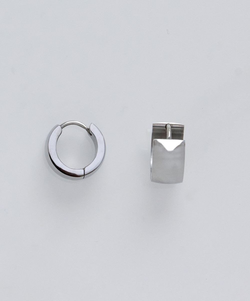 Phoebe 【限定セット】アーバンクロストップコードネックレス×ワンタッチワイドフープミニピアス 