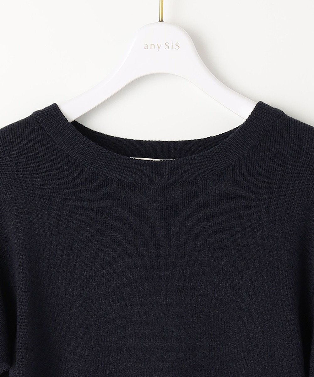 ANY SIS 【洗える】フレアディテール ニット 