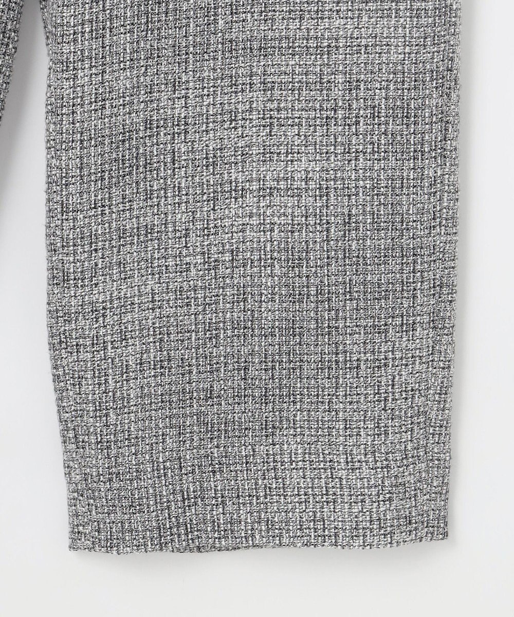 自由区 L 【17号サイズまで展開・カタログ掲載】ライトミックスツィードワイド パンツ 