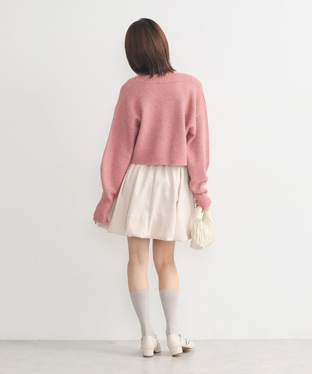 earth music&ecology ＳＥＴ２点スパンコールニットボレロ×タンク 