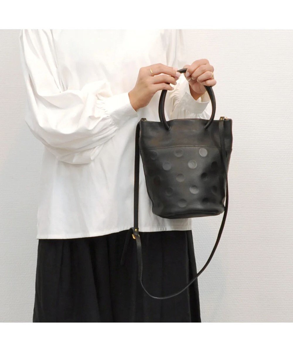 UNBILLION 【テレビ ドラマ着用アイテム】ペルケ perche / 姫路レザー丸手ハンドル2wayバケツバッグ 