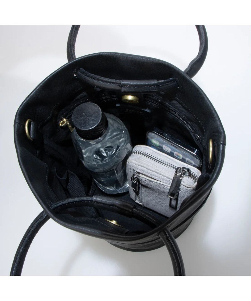 UNBILLION 【テレビ ドラマ着用アイテム】ペルケ perche / 姫路レザー丸手ハンドル2wayバケツバッグ 