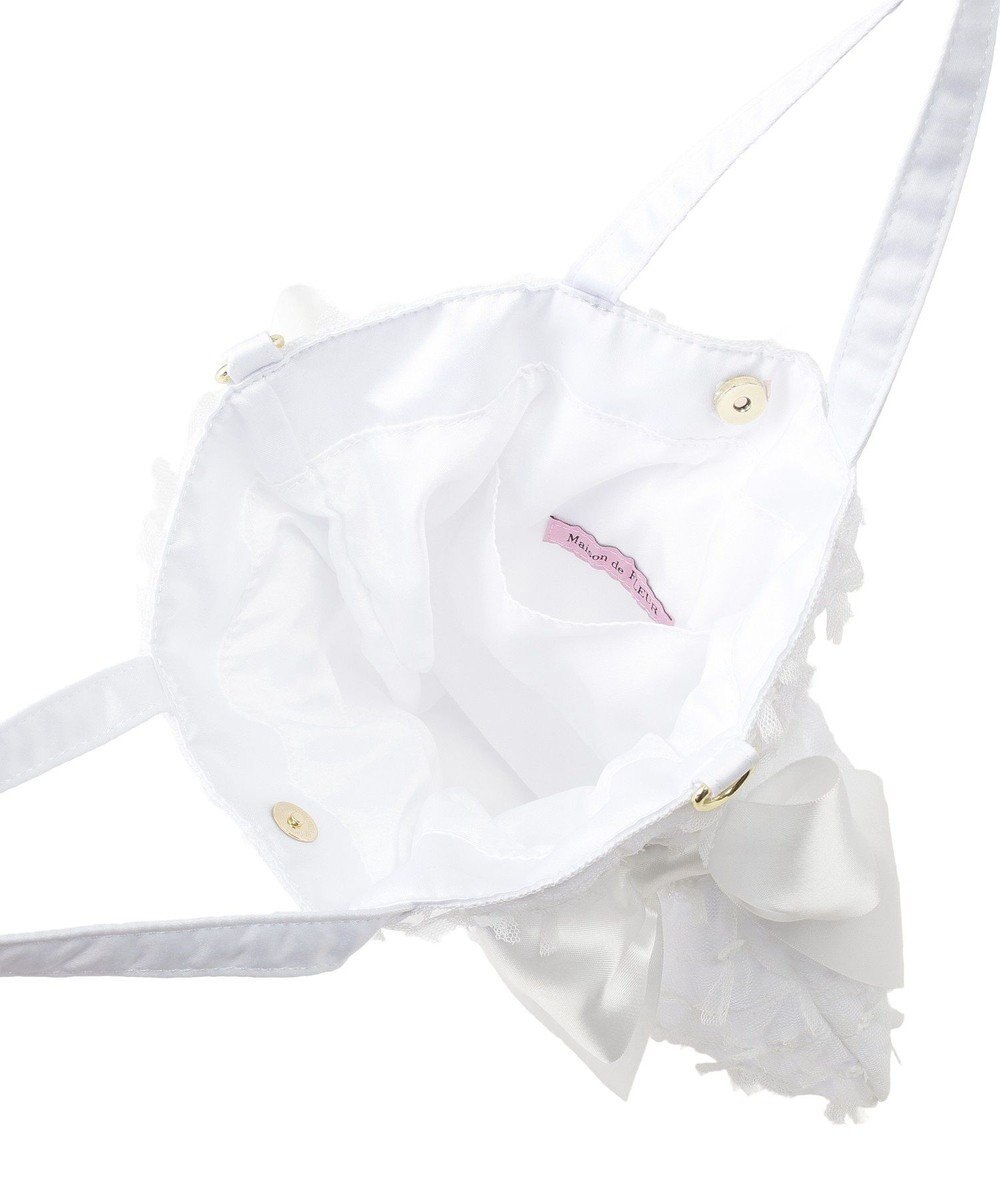 Maison de FLEUR レースダブルリボン２Ｗａｙトートバッグ 