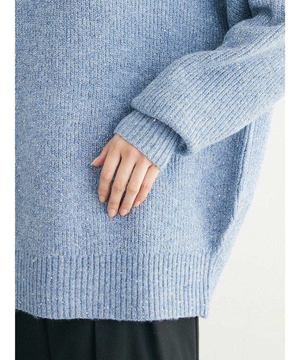 Green Parks ・Ｐｅｔｉｔ　Ｆｌｅｕｒ　ラメ＆スパンコールニット 