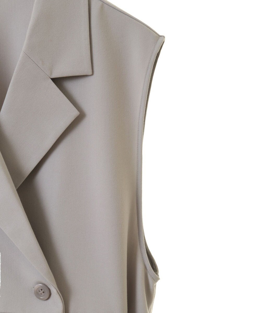 earth music&ecology サイドプリーツジレンチ 