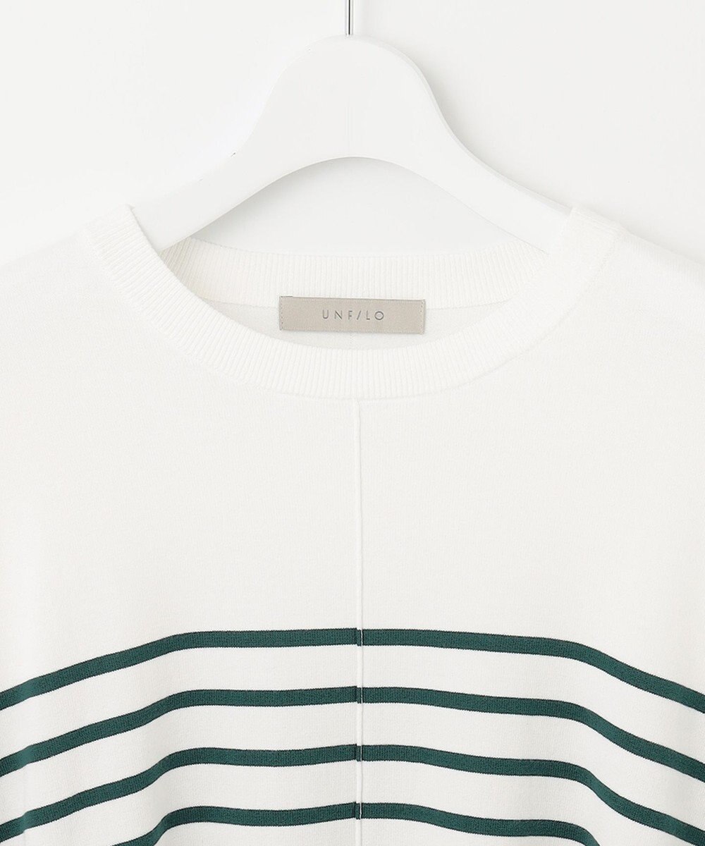 UNFILO 【抗菌防臭】スタイルアップニット　クルーネック 