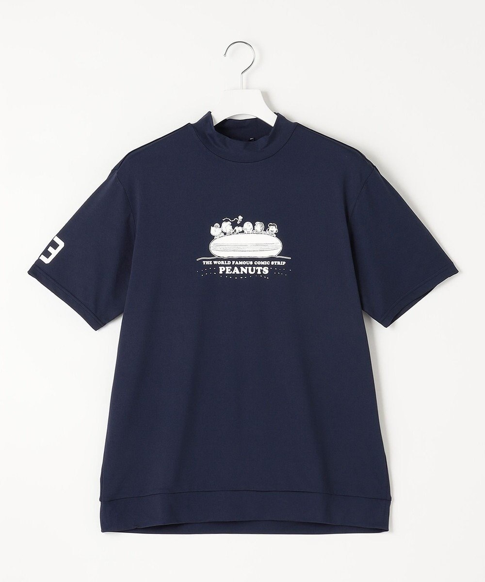 23区GOLF 【PEANUTS】【MEN】スヌーピーコラボ モックネックシャツ 