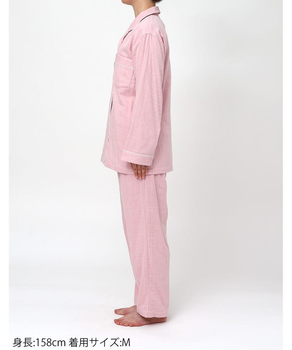 ワコール／睡眠科学 パジャマ 長袖 長ズボン 綿100%(本体) 三重ガーゼ レディース YDX567 睡眠科学／ワコール 