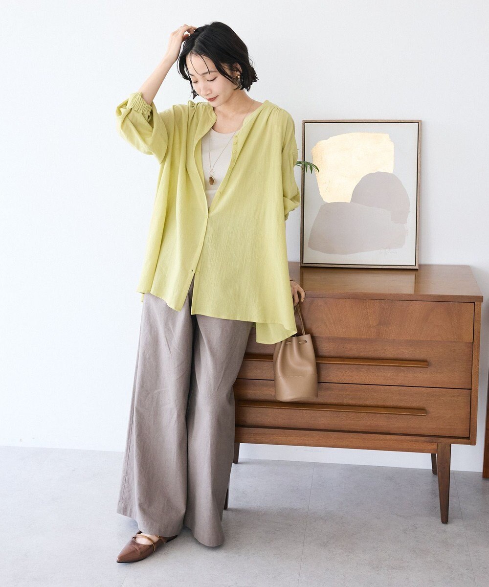 CRAFT STANDARD BOUTIQUE ジョーゼットスキッパーシャツ 