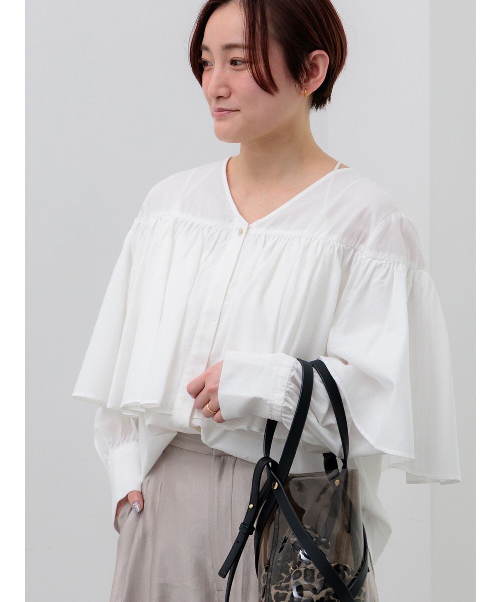 Te chichi ビッグフリルブラウス 