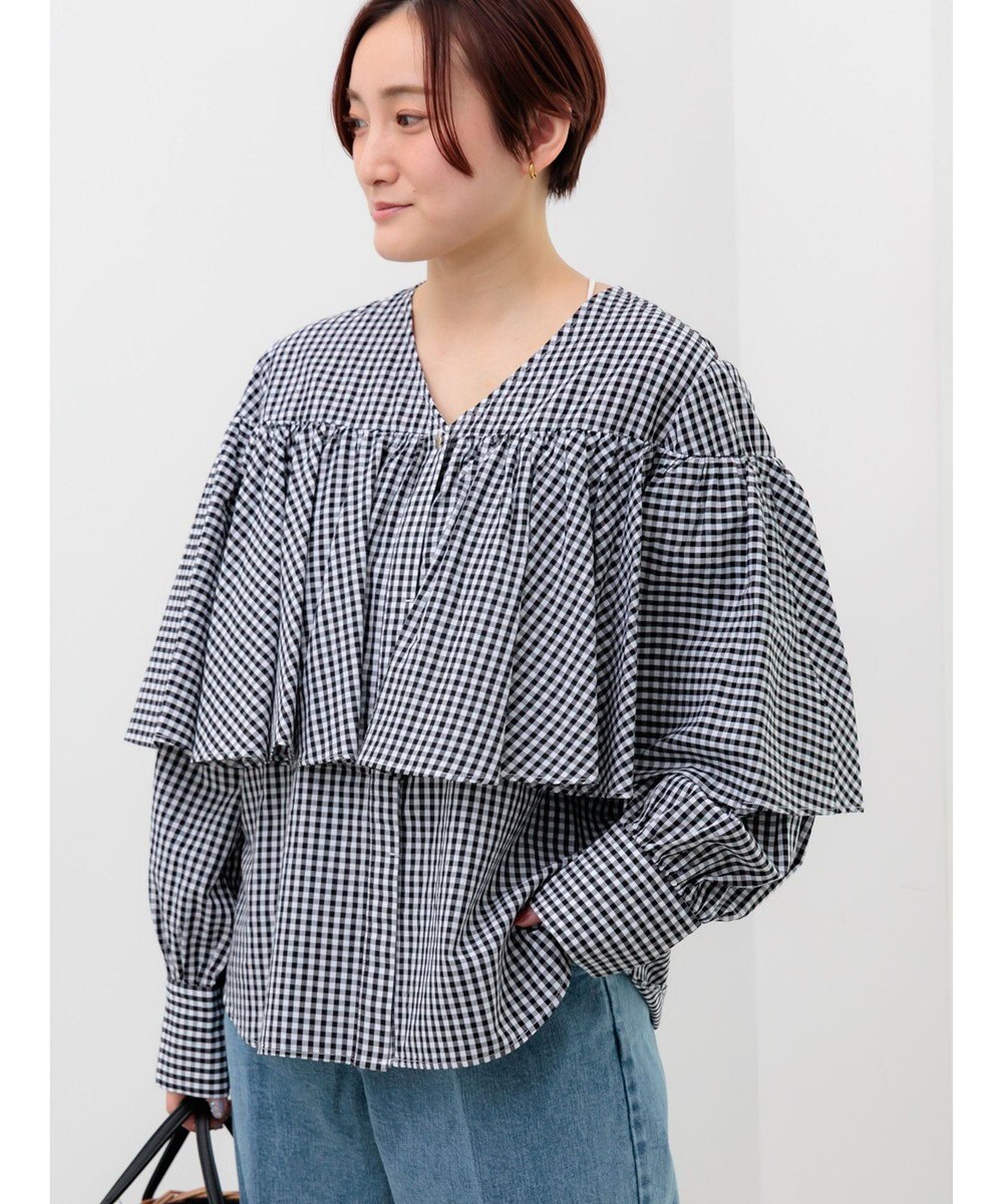 Te chichi ビッグフリルブラウス 