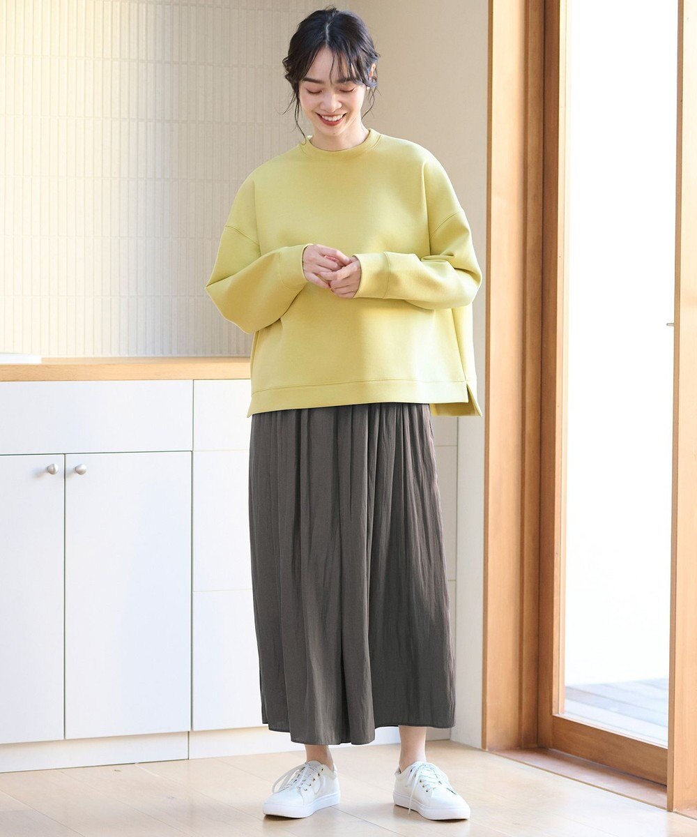 ANY 【洗濯機可】ライトウェイトクルーネックプルオーバー 