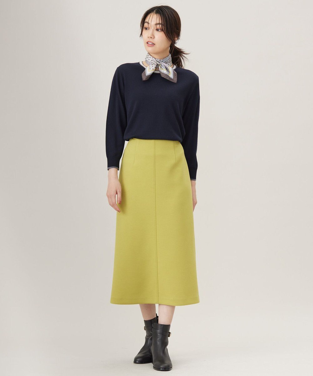 J.PRESS LADIES L 【洗える】トリムツイン ニット 