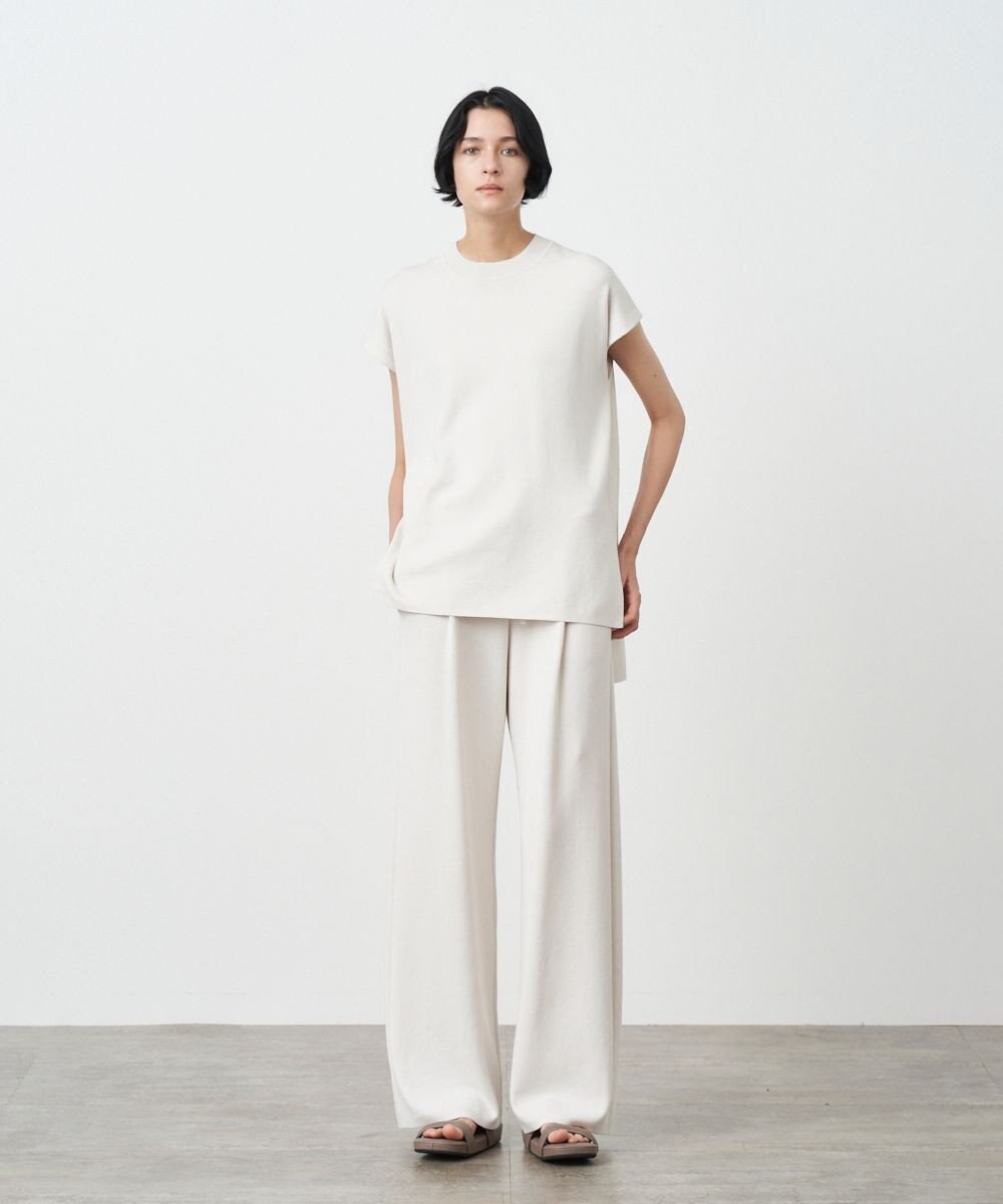 ATON 50/2 NATURAL DYE ORGANIC COTTON | イージーストレートパンツ 