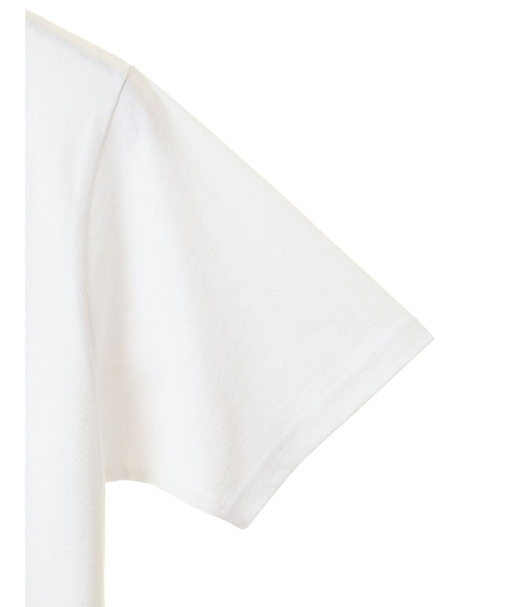 earth music&ecology 襟パール刺繍ロゴＴシャツ 