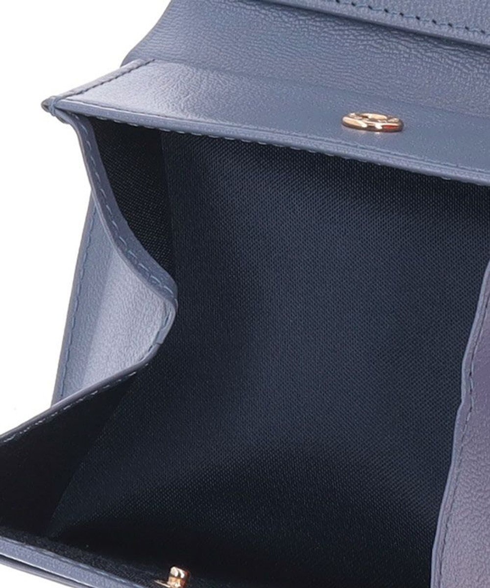 LANVIN en Bleu シャリテ 内BOX二つ折り財布 