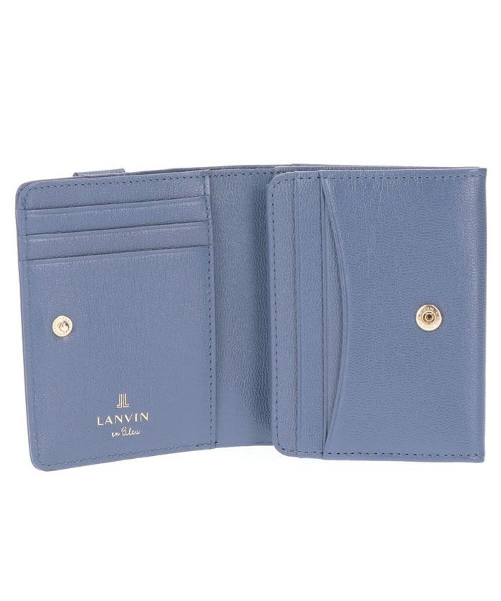 LANVIN en Bleu シャリテ 内BOX二つ折り財布 