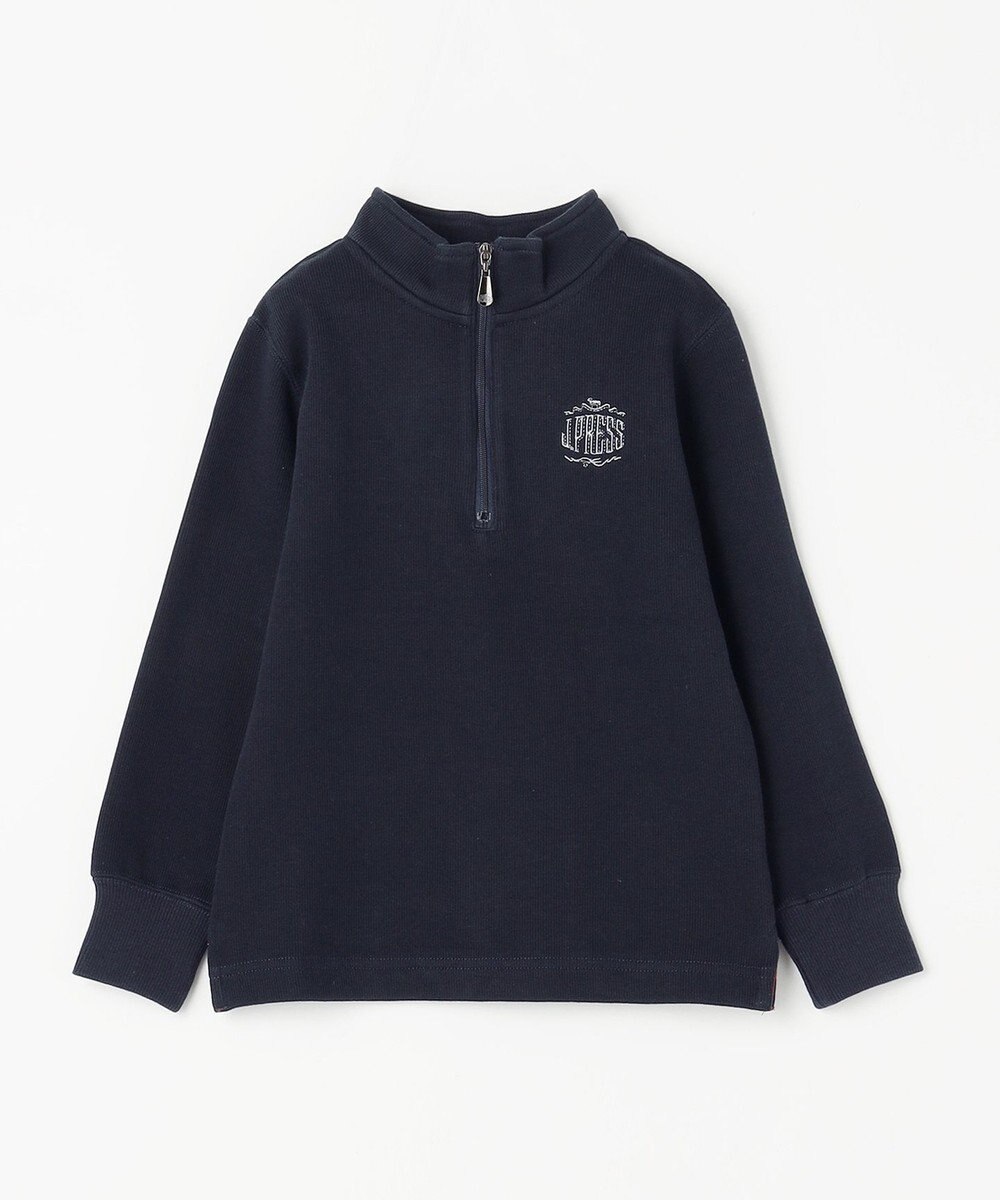 J.PRESS KIDS 【110-130cm】FRONT JIP ハーフジップトレーナー 