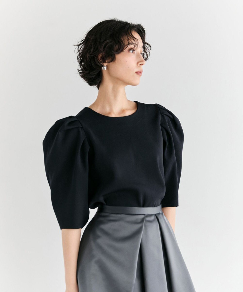 #Newans 【セレモニーにも】パフスリーブニット 