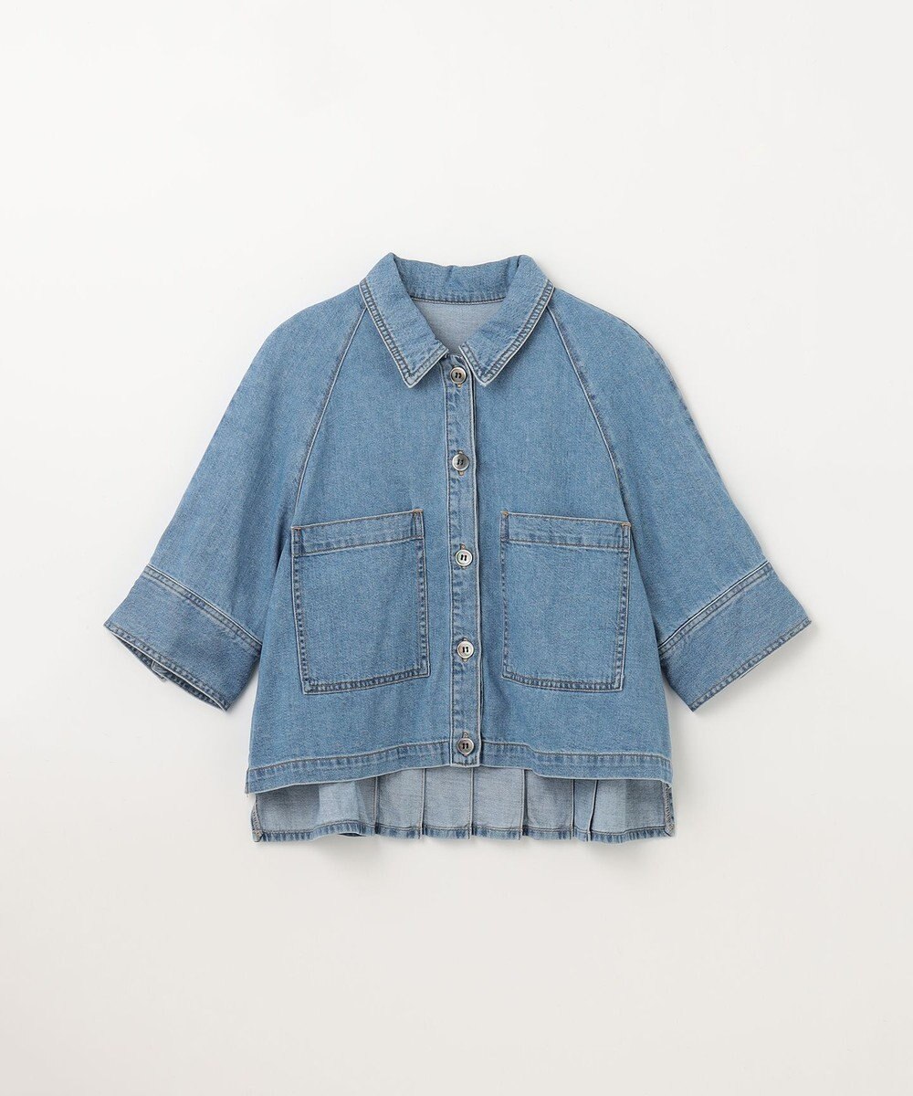 GRACE CONTINENTAL バックタックデニムシャツ 