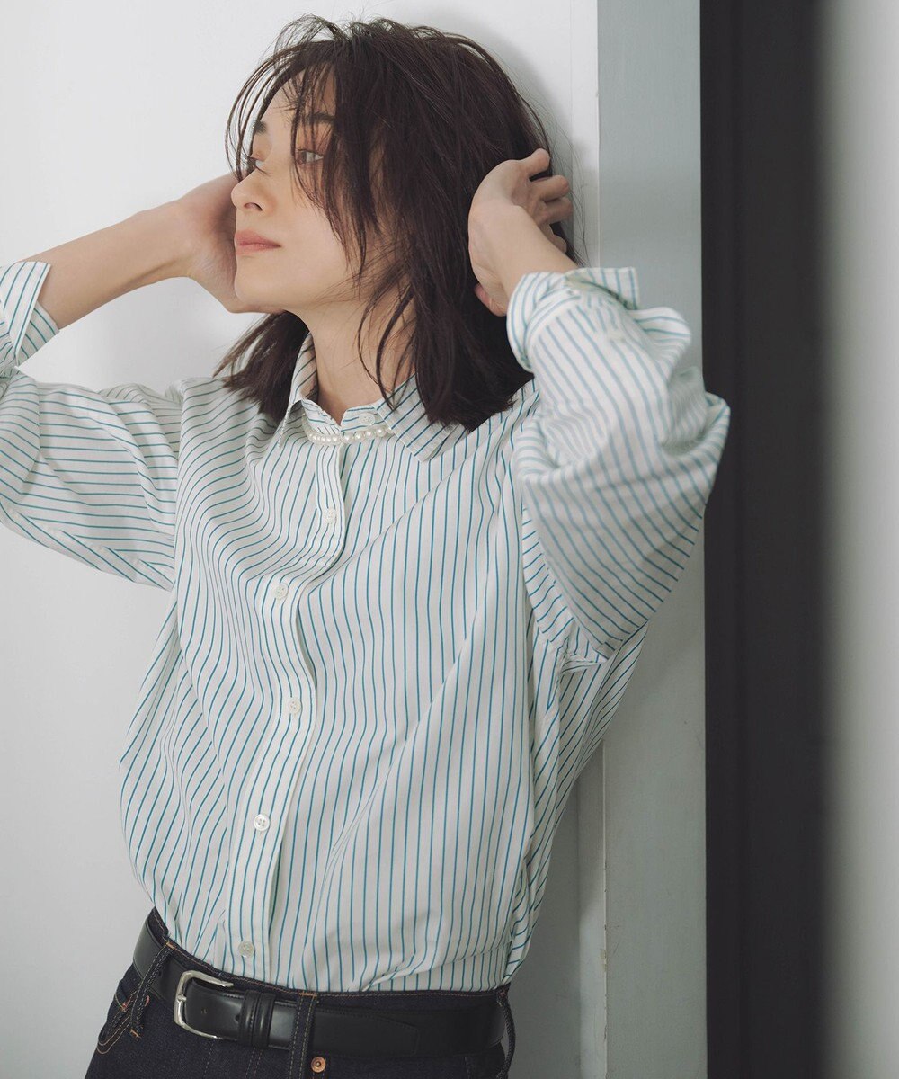 23区 【CLASSY.5月号掲載/洗える】CANCLINI ベーシック シャツ 