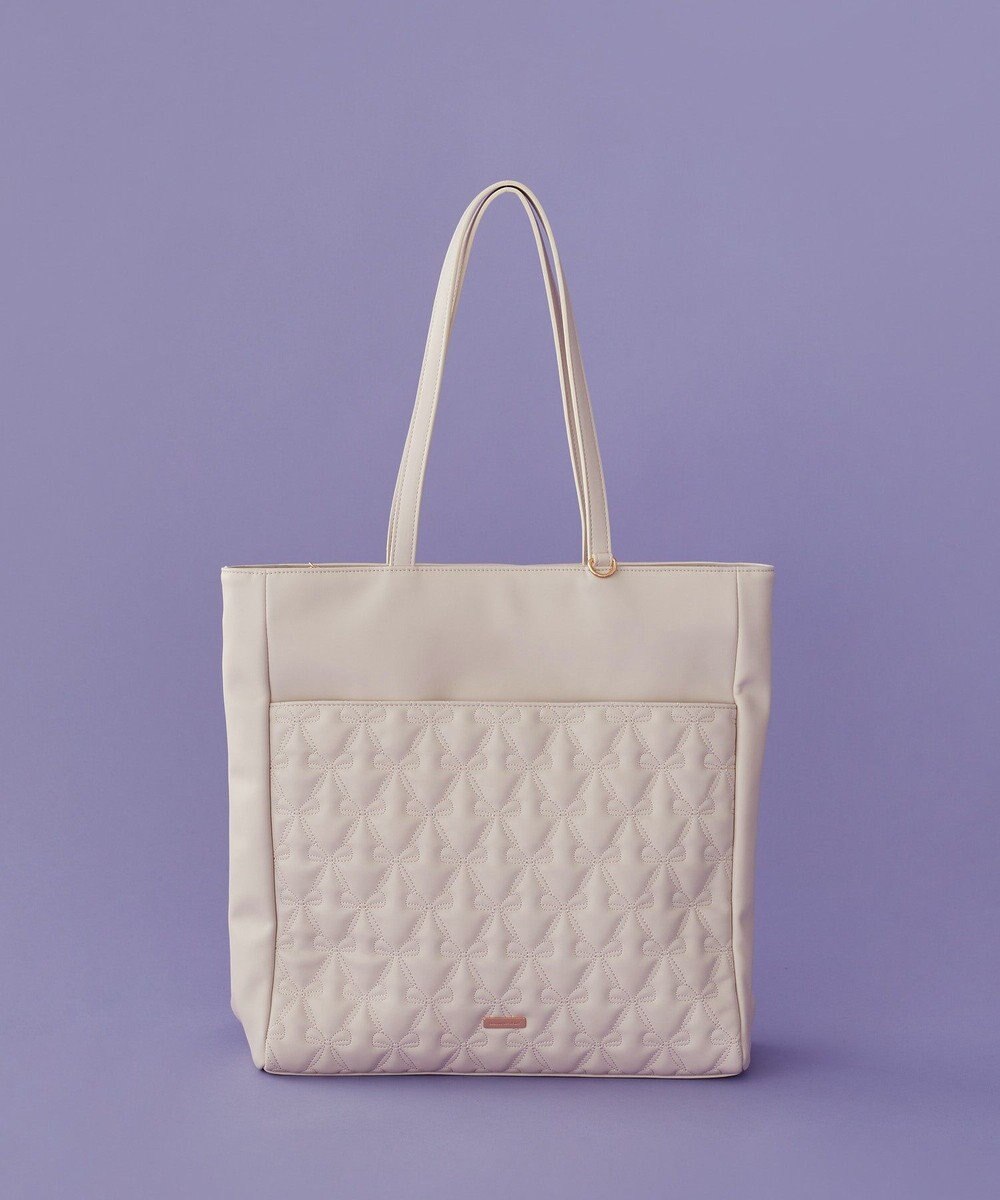 Maison de FLEUR リボンキルティングキャリーオントート 