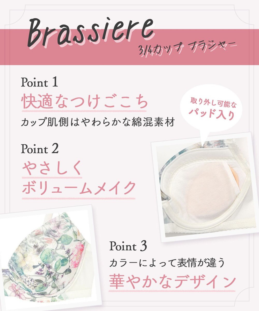 Wing WEB限定　ブラ＆ショーツセット　3/4カップブラ　ウイング／ワコール　CB3710 