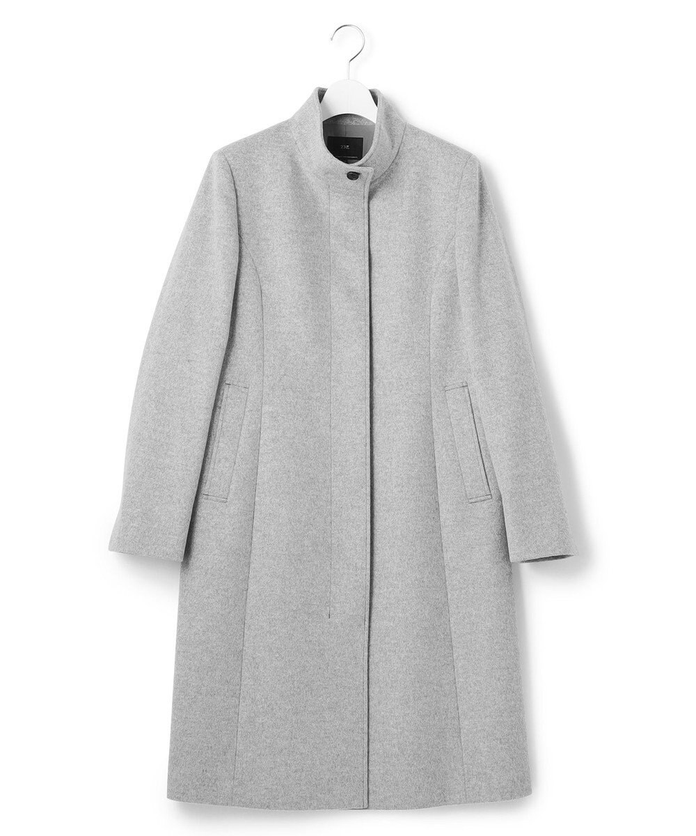 23区 L ウールカシミヤビーバー スタンドカラー コート 