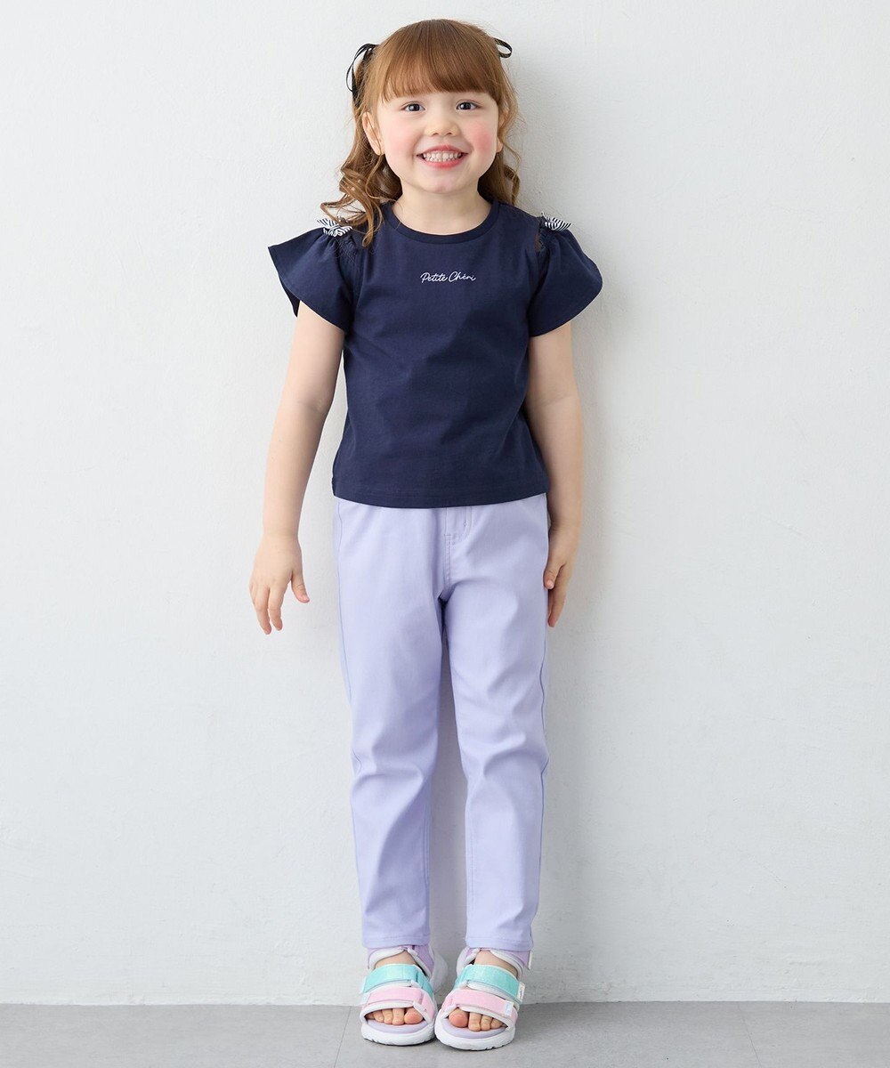 ANY KIDS 【綿100%】オンオフショルダー Tシャツ 