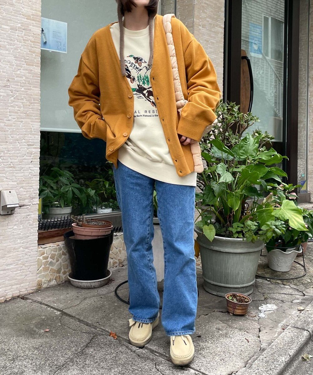 WEGO ドロップショルダーカーディガン 