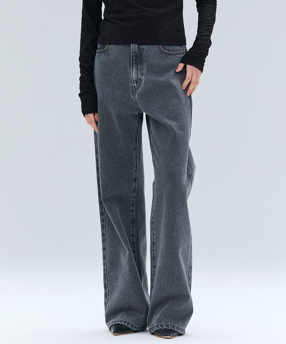 BEIGE， 【洗える・Oggi 11月号掲載】NAVIGLIO / フレアシルエットデニムパンツ 