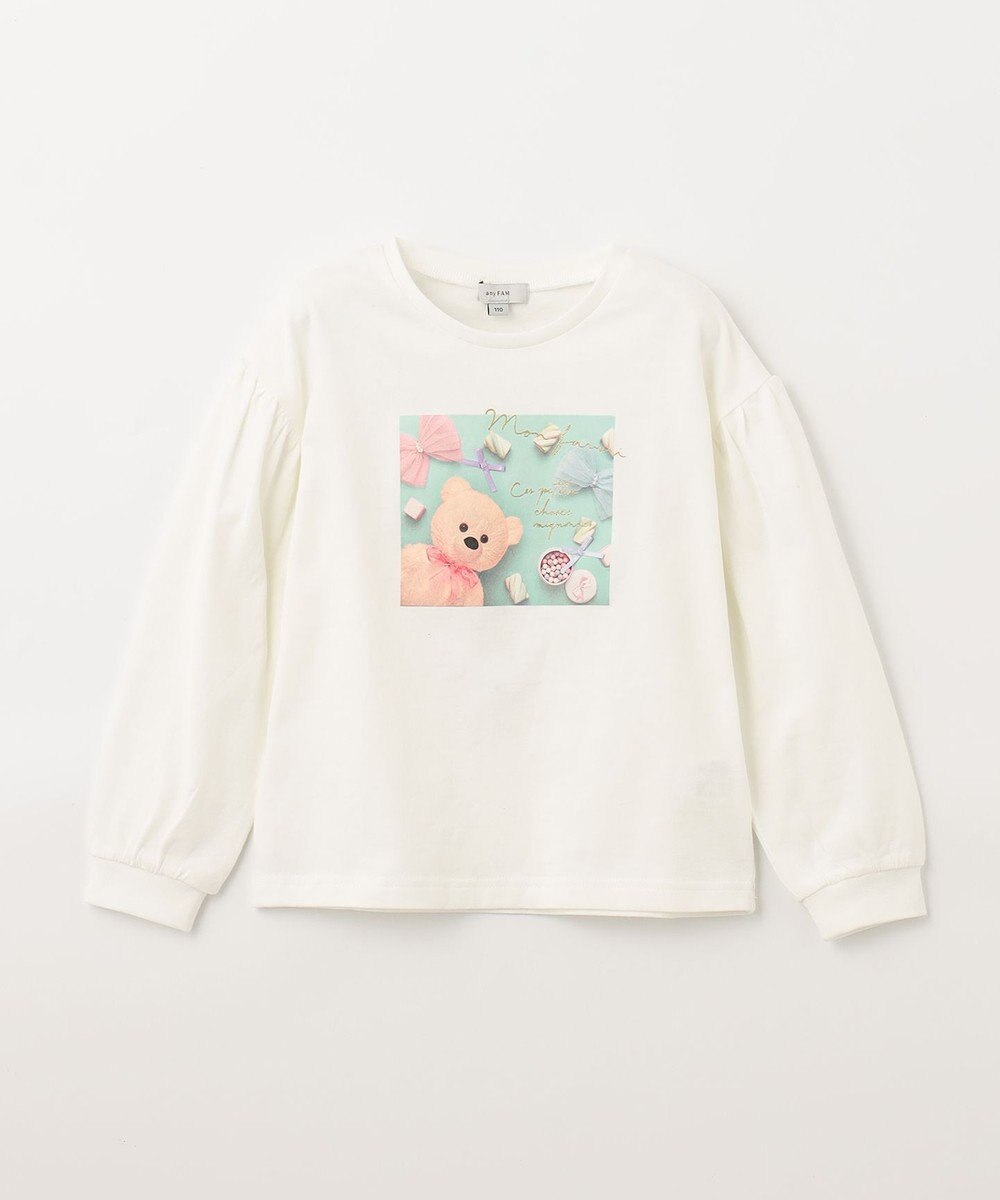 ANY KIDS フォトプリント 長袖 Ｔシャツ 