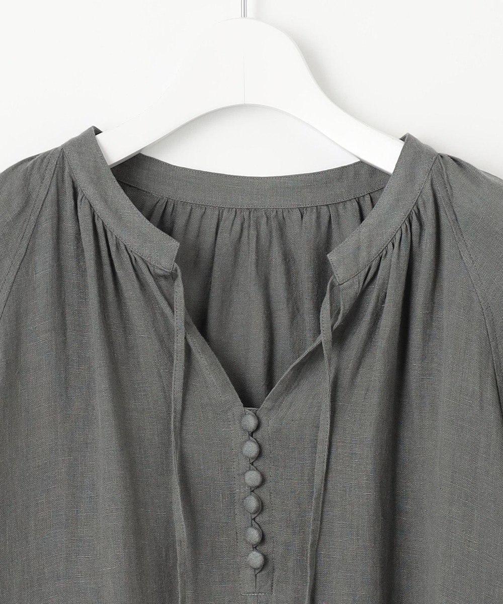 23区 【洗える】LIBECO カフタン ワンピース 