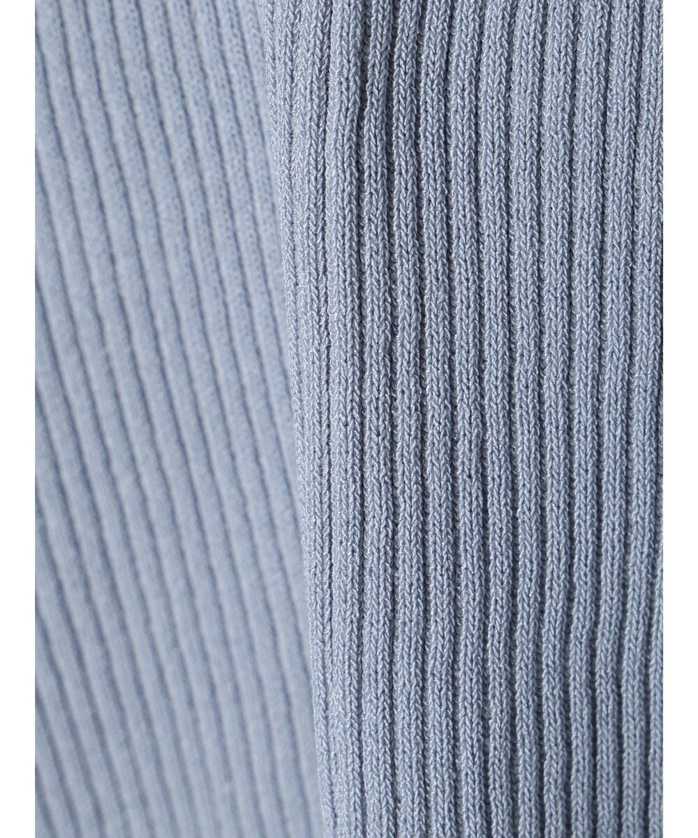 earth music&ecology リブコンパクトカーディガン 