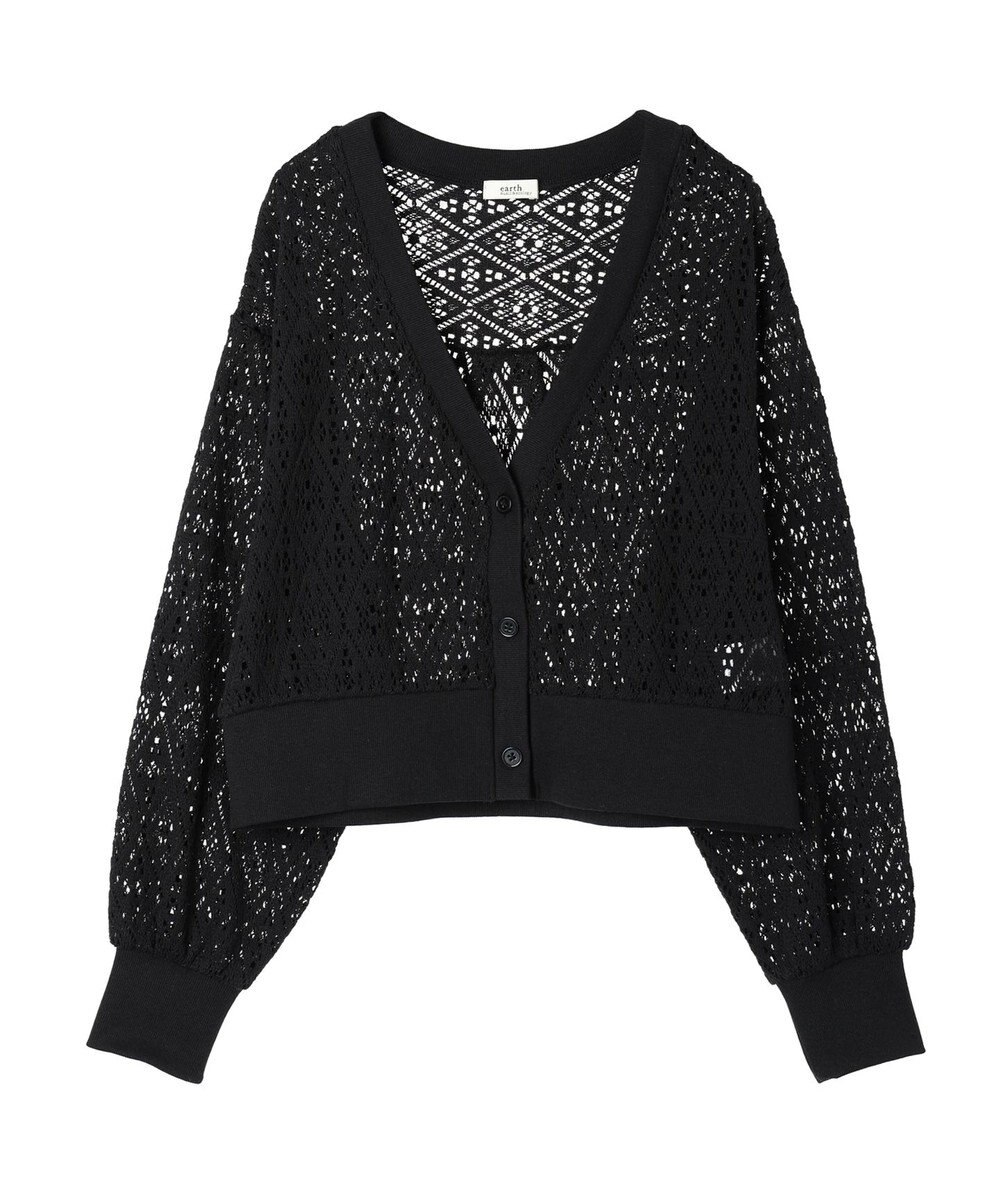 earth music&ecology ラッセルレースカーディガン 