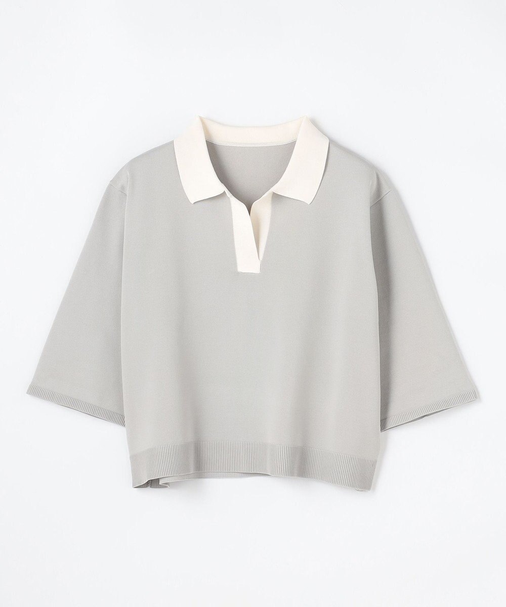 ANY L 【2SET】バイカラーポロニット×スカートセット 